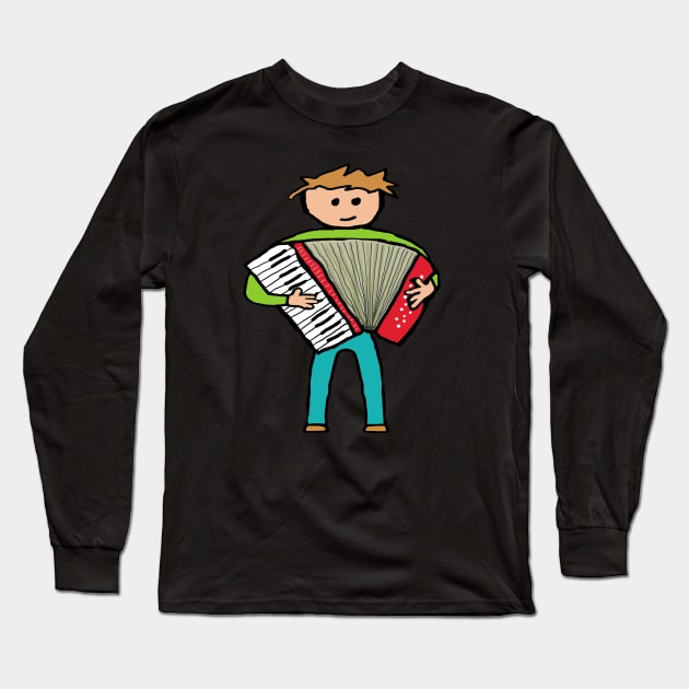 Accordion Long Sleeve T-Shirt by Mark Ewbie